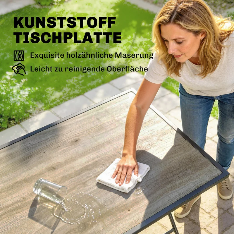 Gartenmöbel Set Klappbar 5-teilig Sitzgruppe Garten Möbel