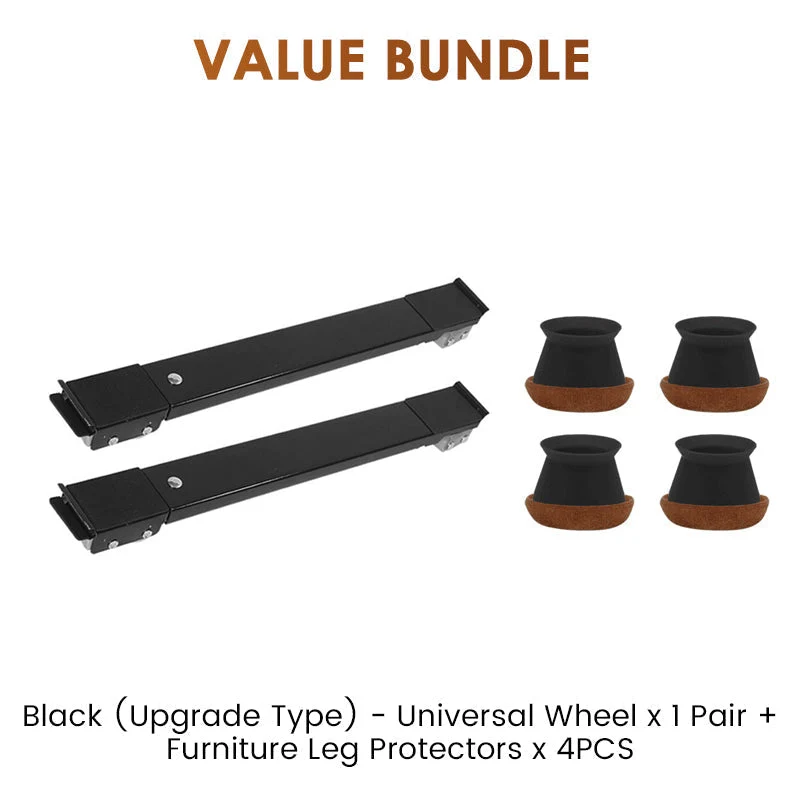 ⚙️ 50% RABATT! 🛞 Verstellbare Möbelrollen – Mit Bremse & für Waschmaschine/Kühlschrank ✨