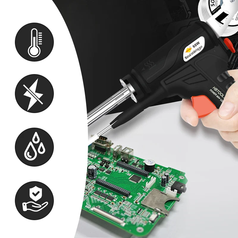 🥳60-W-Lötkolben-Set für 220 V EU, mit Lötdraht und Zubehör