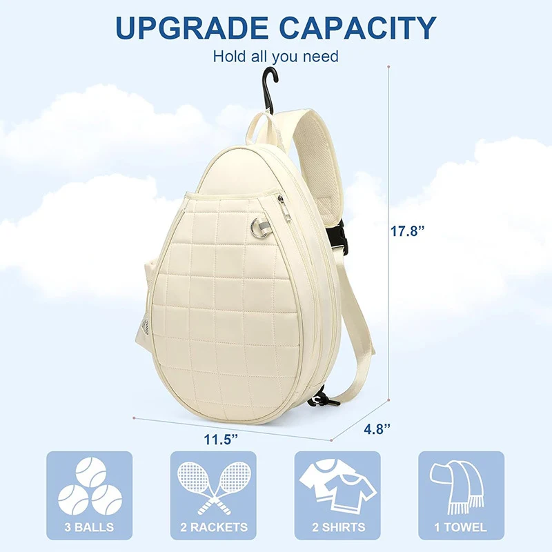 Ergonomischer Tennis-Schläger-Tragerrucksack Brehn