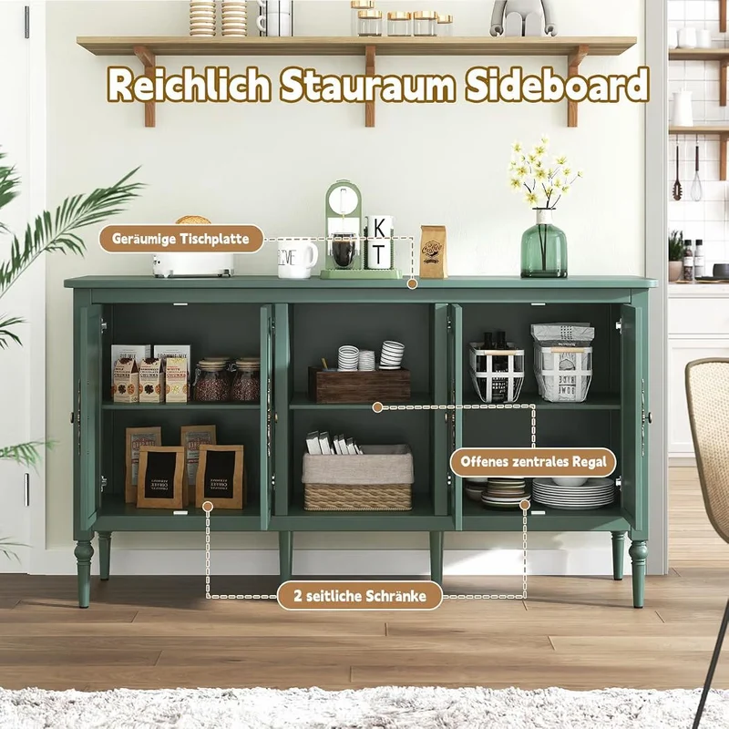 Antik Sideboard Kommode Flur Wohzimmer Dekoration