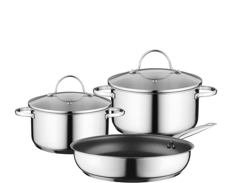 Bosch Kochgeschirr-Set, 3-teilig HEZ9SE030 - Induktionskochfeld geeignet
