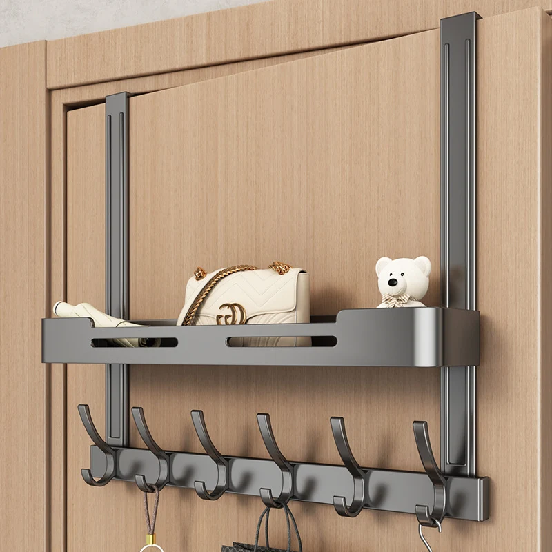 Türhaken aus Aluminium, doppellagig, bohrlochfrei