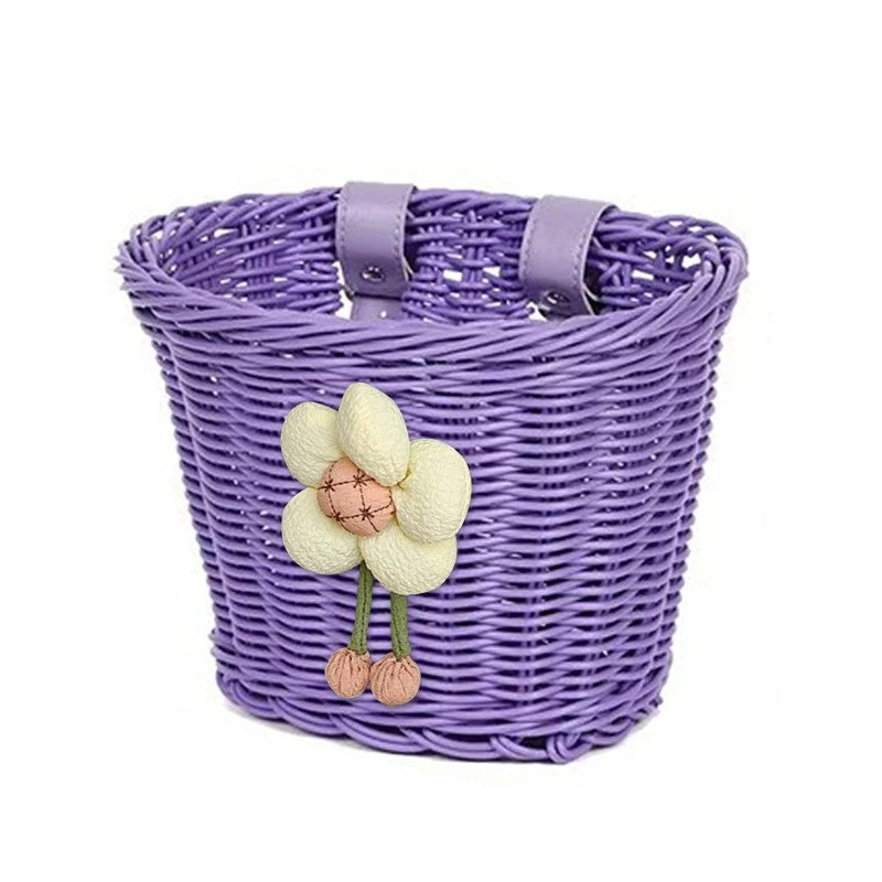 Blumenverzierte Fahrradkorb Brehn