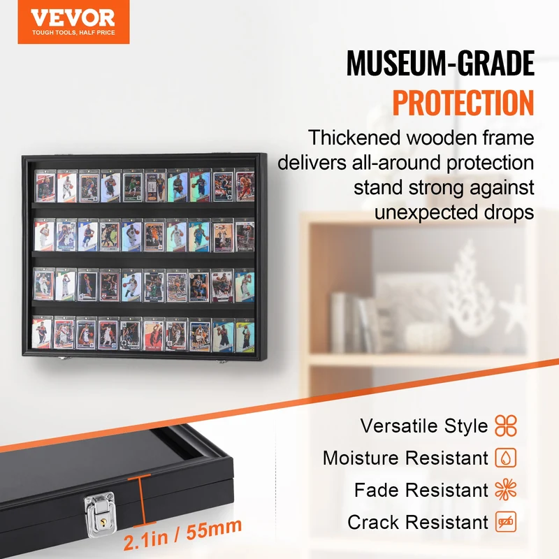 Trading Cards Vitrine Schaukasten Sportkarten 36 Stück TCG