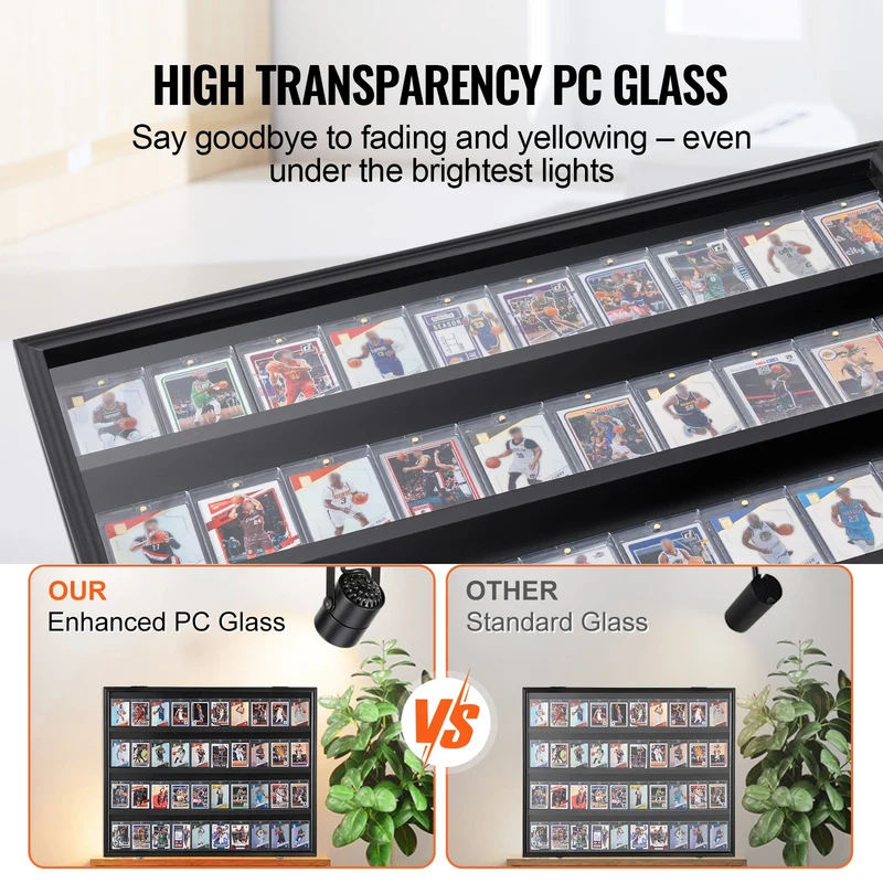 Trading Cards Vitrine Schaukasten Sportkarten 36 Stück TCG