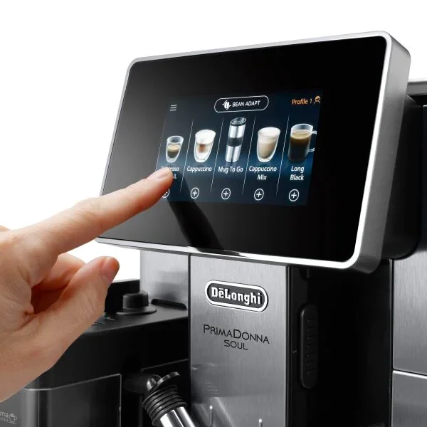 DeLonghi PrimaDonna Soul 2.2L Automatic Kaffeemaschine - Metal Schwarz | ECAM610.75.MB