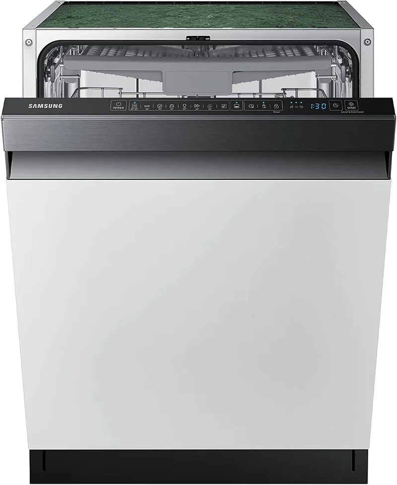 Samsung DW60R7050US/EG Geschirrspüler, 59, 8 cm, Hygiene, Einbau, leise, Edelstahl, 14 Maßgedecke, Automatische Türöffnung, Breite 59