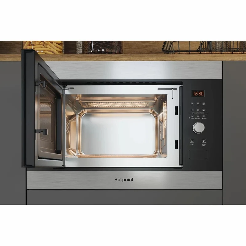 Hotpoint 25L Einbau Mikrowelle Backofen - Inox | MF25GIXH
