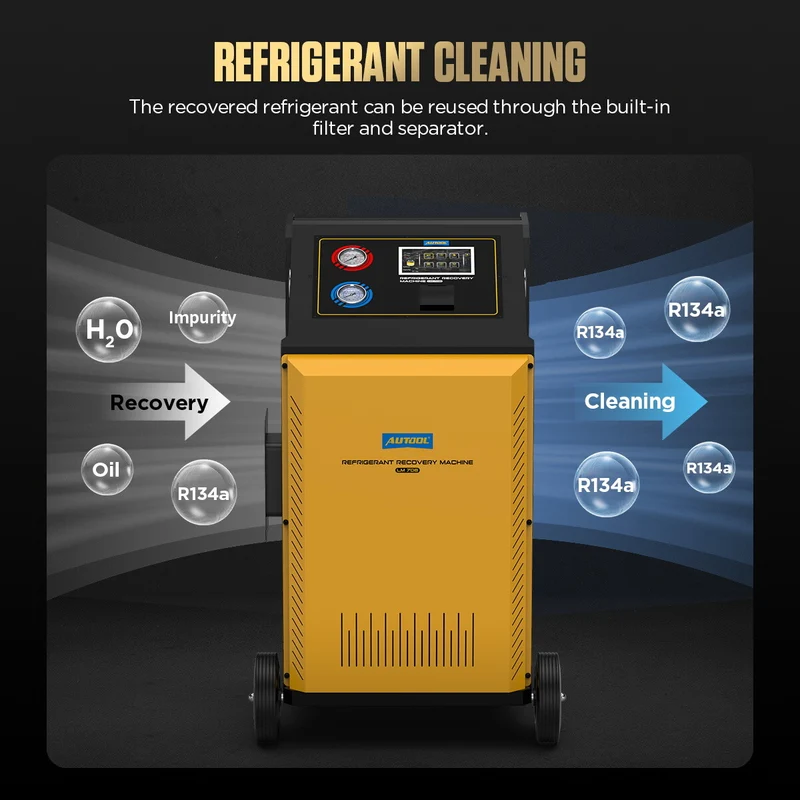 Klimaservicegerät Vollautomatisch R134a R1234yf Servicegerät KFZ 20bar