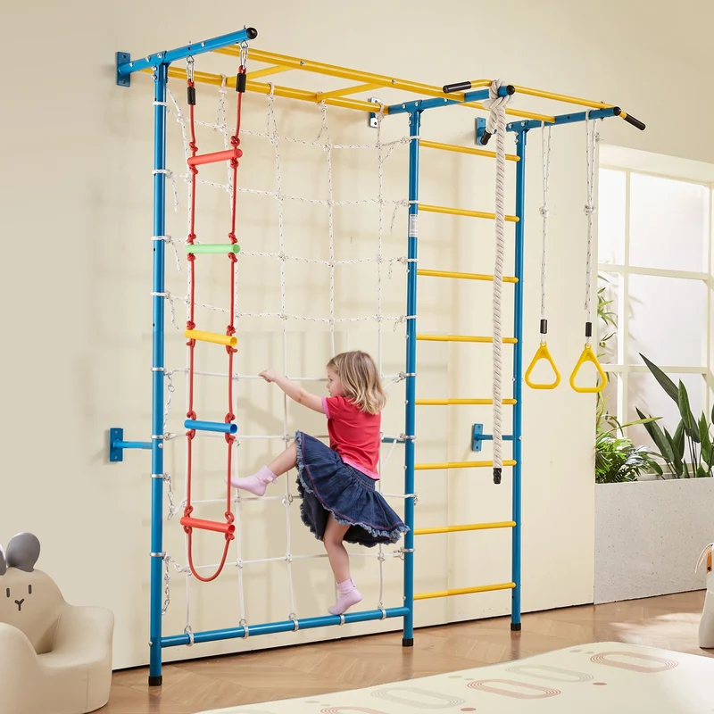 Sprossenwand Kletterwand Klettergerüst Kinder 7in1
