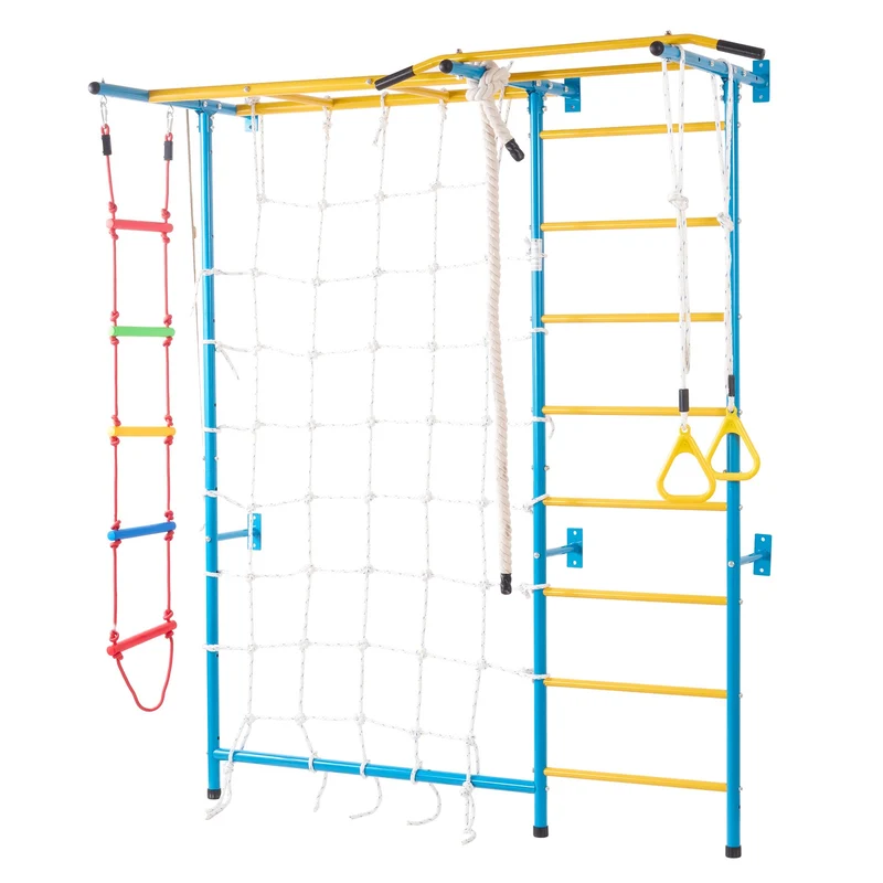 Sprossenwand Kletterwand Klettergerüst Kinder 7in1
