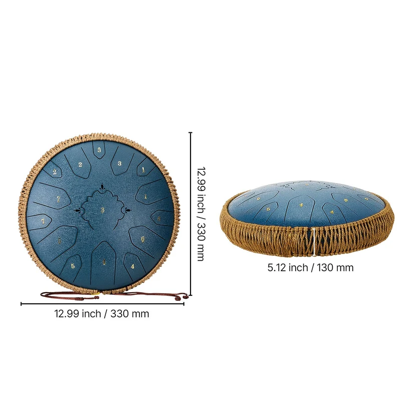 Zungentrommel D-Dur Stahl Tongue Drum Percussion Instrument