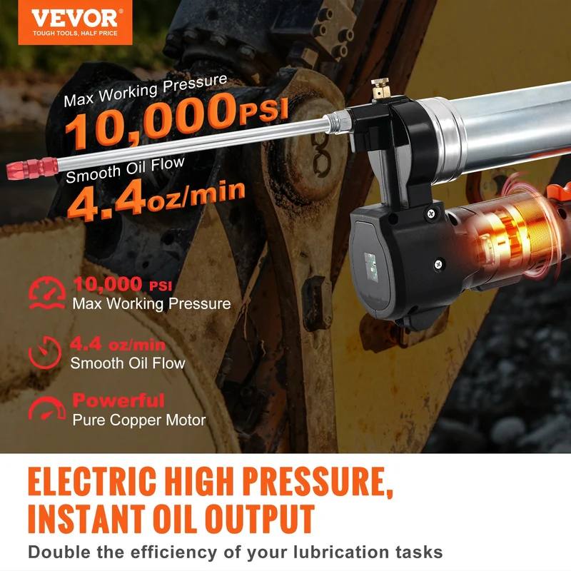 20V Akku Fettpresse LED Schmiergerät Presse Werkzeug Werkstatt