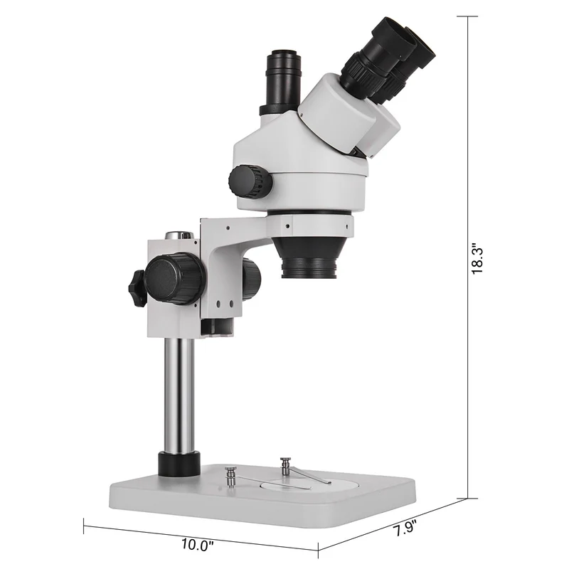 Trinokulares Stereomikroskop Säulenständer Mikroskop