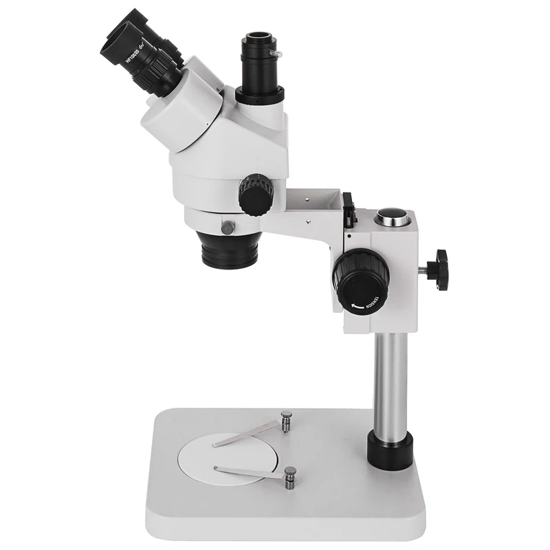 Trinokulares Stereomikroskop Säulenständer Mikroskop