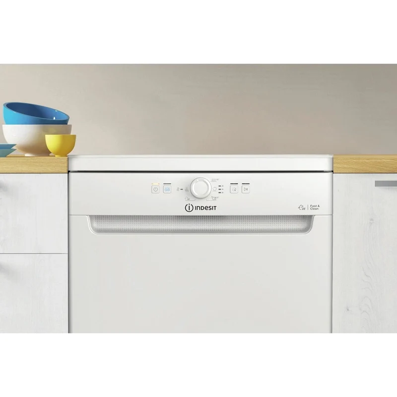 Indesit 60CM freistehend Standard Geschirrspüler - Weiß | D2FHK26UK