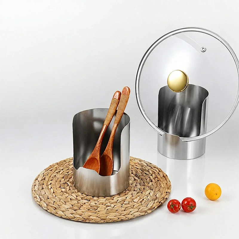 🔪 50% RABATT! 🍳 Küchenutensilien-Organizer aus Edelstahl – Vertikal, platzsparend & ölbeständig – Ideal für Löffel, Schöpfer & Messer ✨