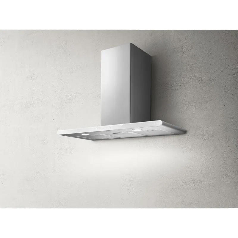 Elica 80cm Chimney Dunstabzugshaube - Edelstahl & Schwarz Glass | GALAXYBLIXA80