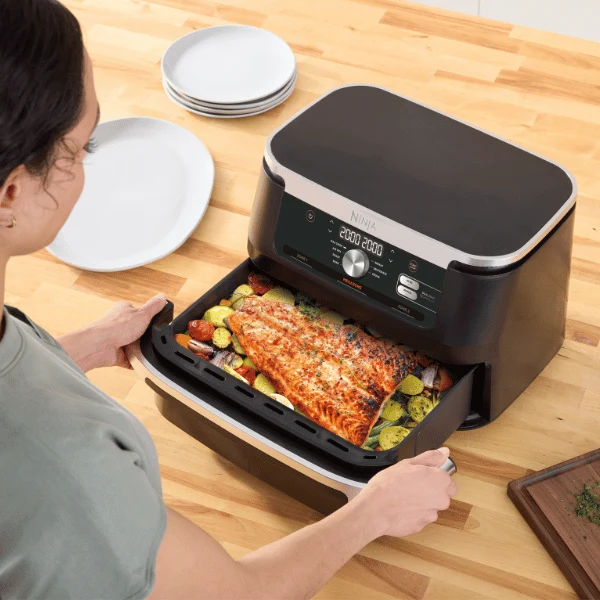 Ninja 10.4L 2470W Foodi FlexDrawer Heißluftfritteuse - Schwarz | AF500UK