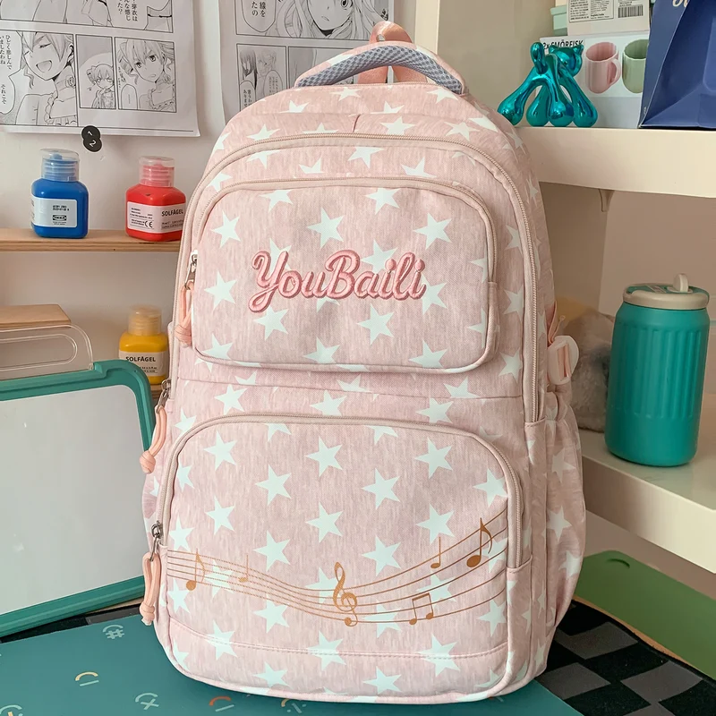 Sternenmuster-Canvas-Rucksack Karnz