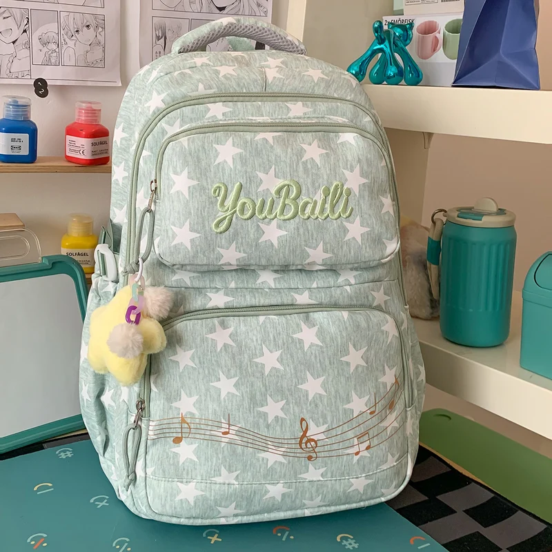 Sternenmuster-Canvas-Rucksack Karnz