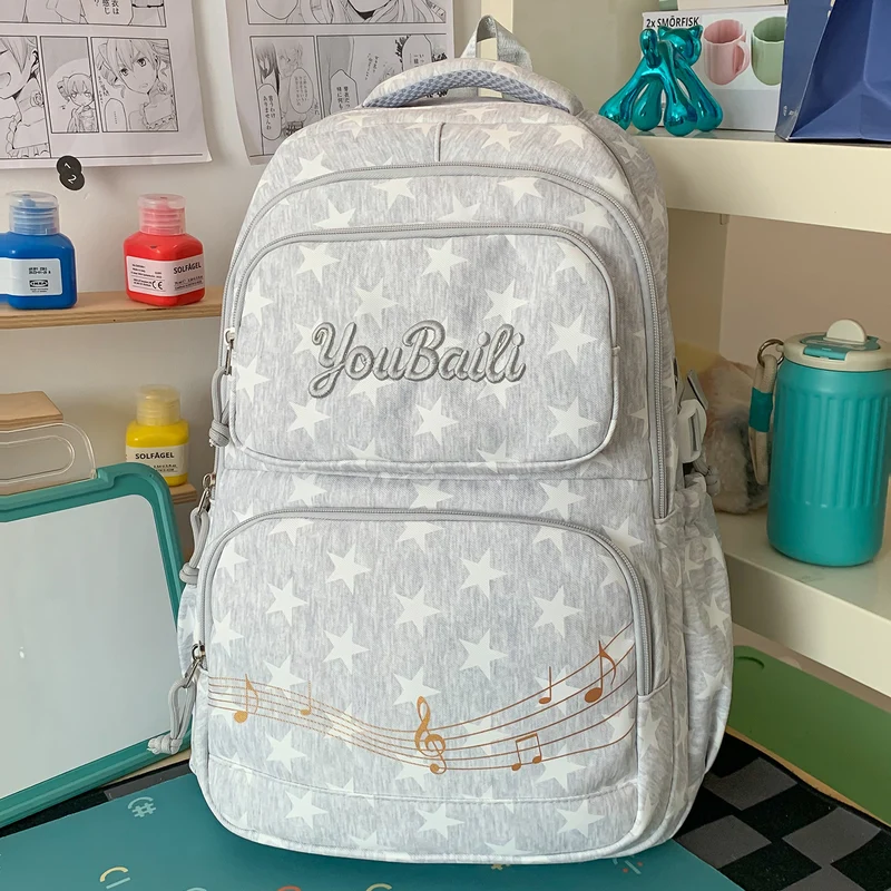 Sternenmuster-Canvas-Rucksack Karnz