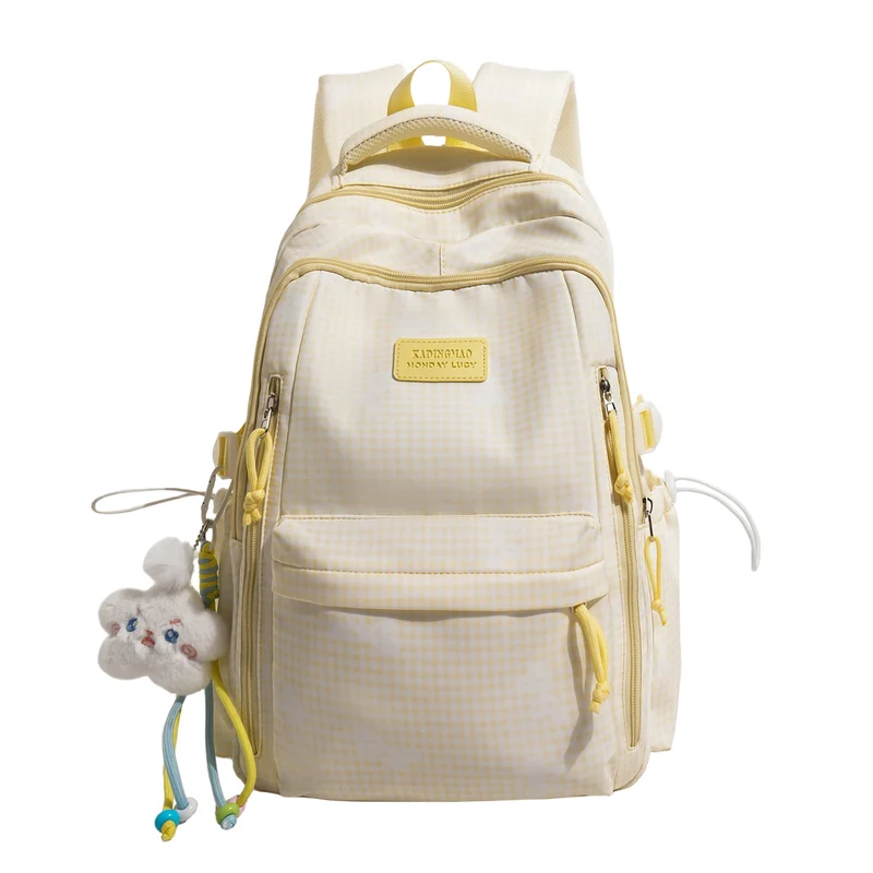 Stilvolle Karierten Druck Legere Rucksack Karnz