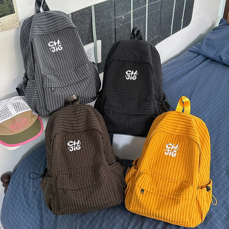 Stylische Karierter Rucksack Karnz