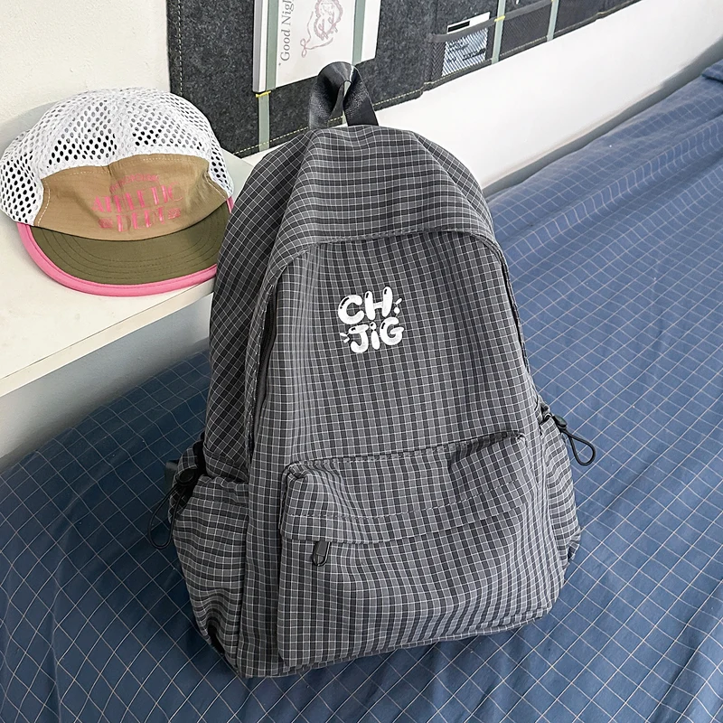 Stylische Karierter Rucksack Karnz