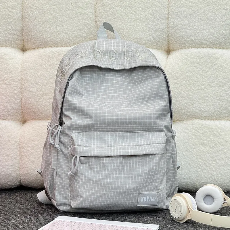Stylischer kariertes Muster Rucksack Karnz