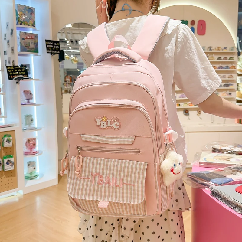 Stylische Karierte Rucksack Karnz