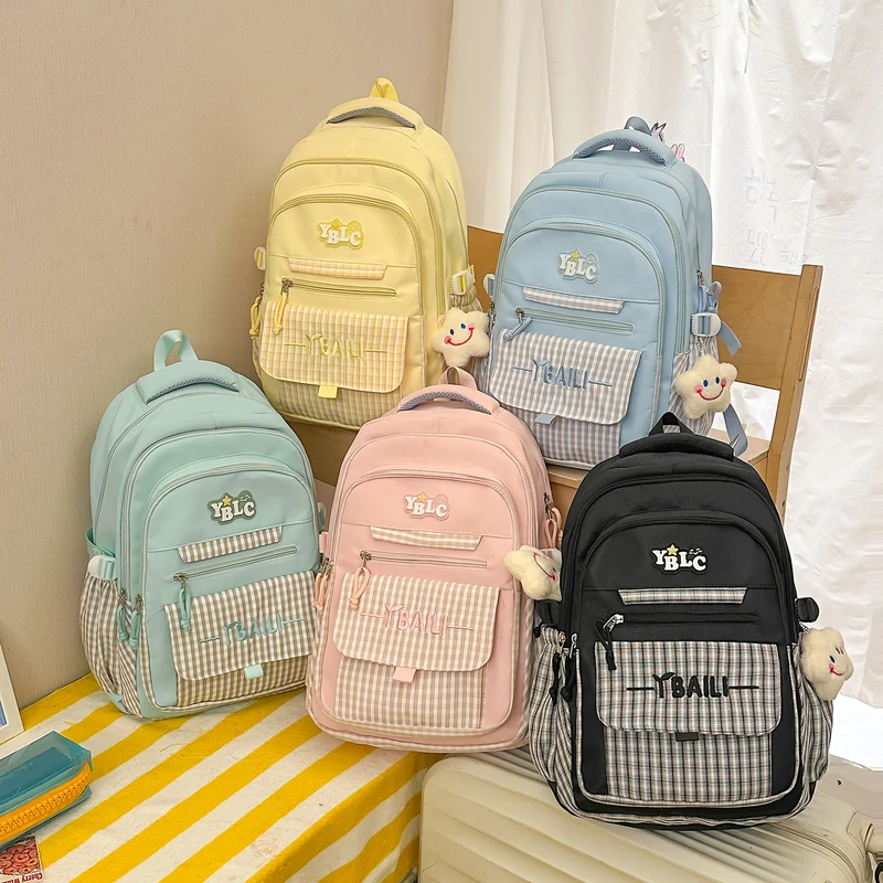 Stylische Karierte Rucksack Karnz