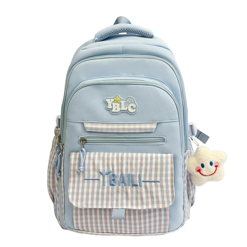 Stylische Karierte Rucksack Karnz