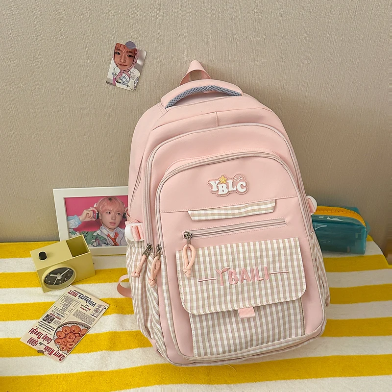 Stylische Karierte Rucksack Karnz