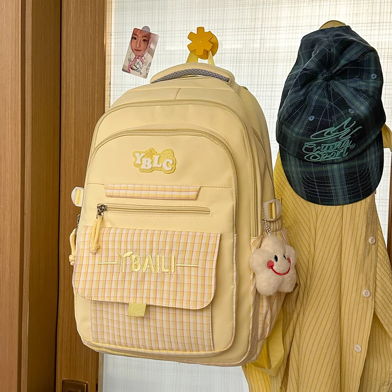Stylische Karierte Rucksack Karnz