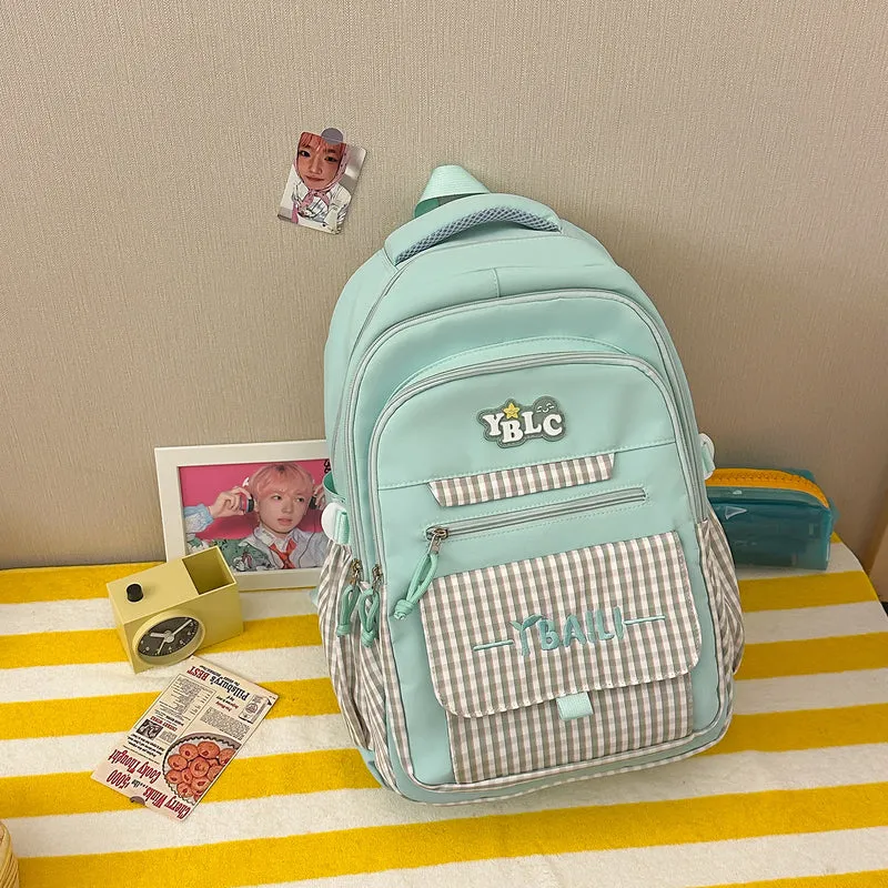 Stylische Karierte Rucksack Karnz