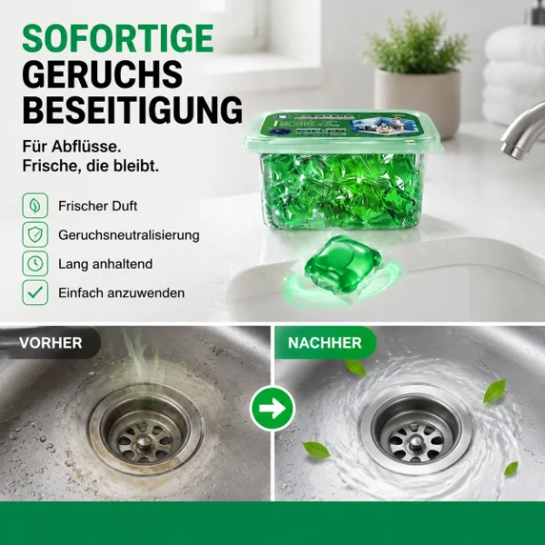🏠50 % Rabatt!💧 Abfluss‑Deodorant‑Tabs – Bio‑Enzym‑Formel neutralisiert Gerüche direkt an der Quelle. Sofortiger Frischeduft, ohne aggressive Chemikalien. Verabschieden Sie sich von unangenehmen Gerüchen. 🚰✅