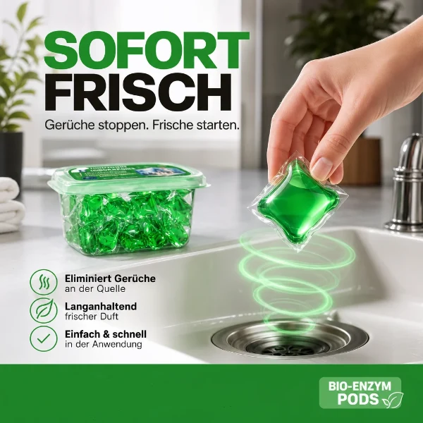 🏠50 % Rabatt!💧 Abfluss‑Deodorant‑Tabs – Bio‑Enzym‑Formel neutralisiert Gerüche direkt an der Quelle. Sofortiger Frischeduft, ohne aggressive Chemikalien. Verabschieden Sie sich von unangenehmen Gerüchen. 🚰✅