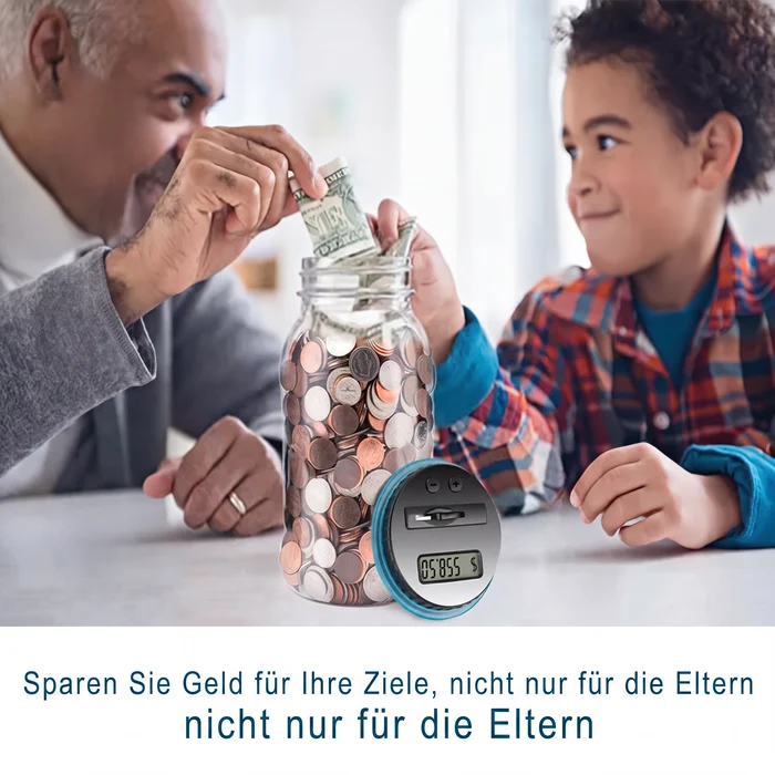 💰✨50 % RABATT! 🏦 Digitale Spardose mit automatischer Münzzählung – Verfolgt Ersparnisse, legt Sparziele fest und macht das Sparen für Kinder und Erwachsene zum Spaß.✨