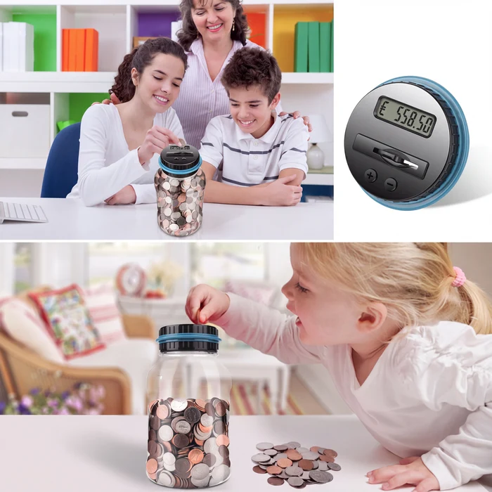 💰✨50 % RABATT! 🏦 Digitale Spardose mit automatischer Münzzählung – Verfolgt Ersparnisse, legt Sparziele fest und macht das Sparen für Kinder und Erwachsene zum Spaß.✨