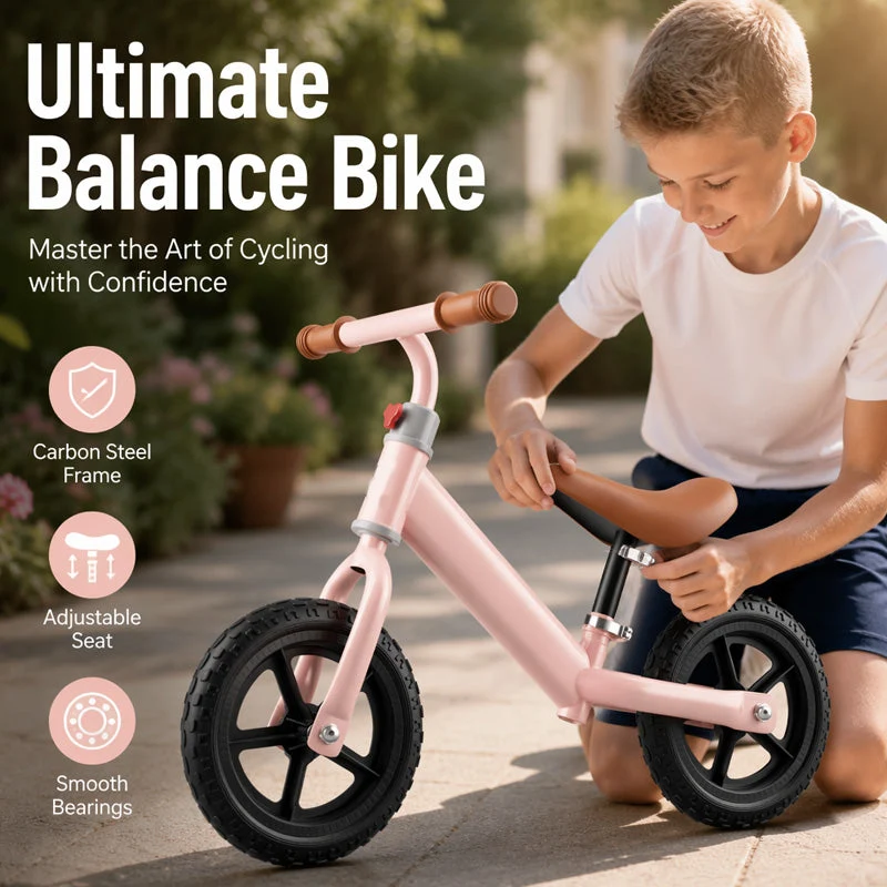 🔥 50 % Rabatt! 🚲 2-in-1 Kinder-Laufrad ohne Pedale – Stabiler Balance-Bike mit Stahlrahmen für Kleinkinder
