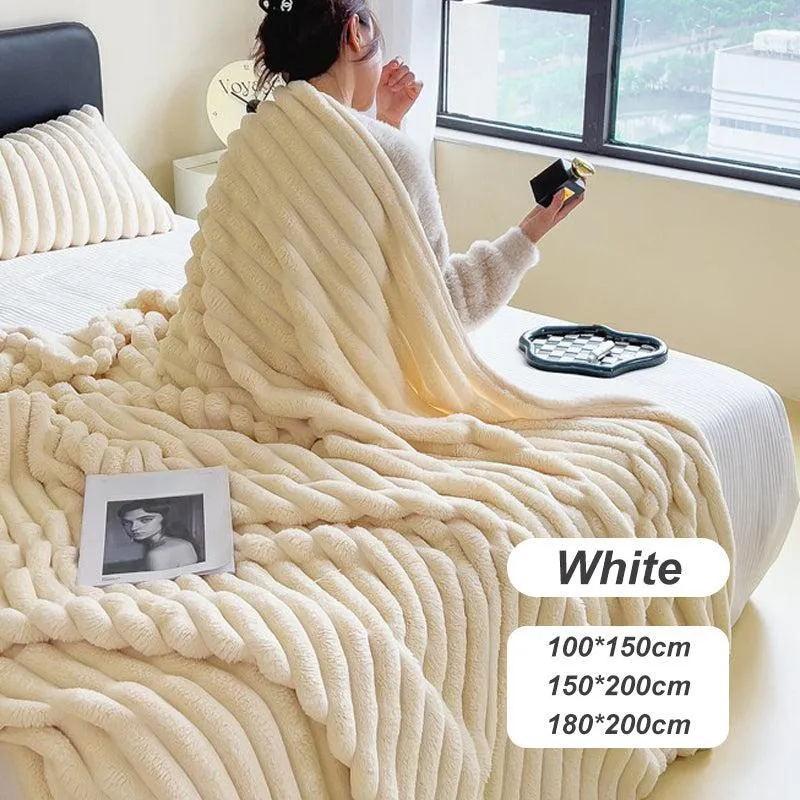 🛏️ 50% RABATT! Weiche Polyester-Kuscheldecke für Sofa und Bett in mehreren Größen