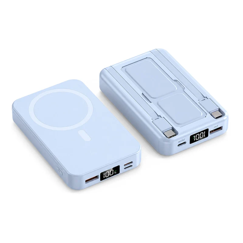 💥 50 % Rabatt! Magnetische Powerbank mit kabellosem Schnellladen – Kabel & Ständer inklusive! 📱 Für unterwegs, bis zu 20.000 mAh 🔋 Limitiertes Angebot ⏳