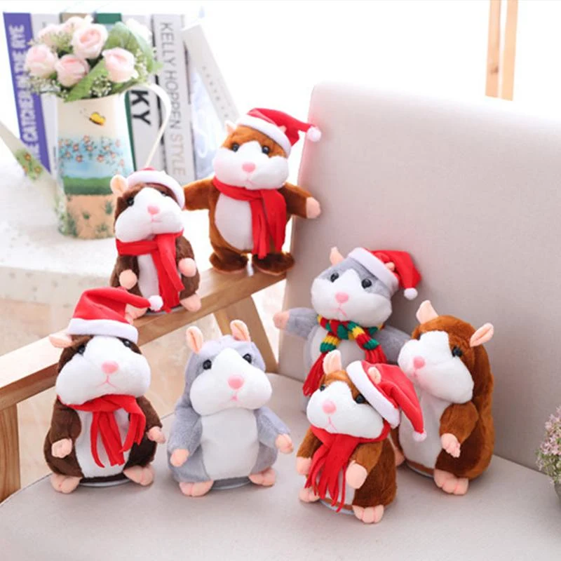 🎉LETZTER TAG DES ANGEBOTS 50 % RABATT!!🎁Sprechender Hamster-Plüsch, interaktives sprechendes Hamster-Kuscheltier für Kinder & Partys 🐹