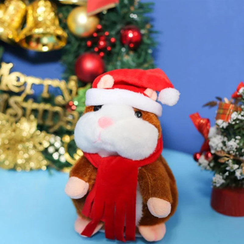 🎉LETZTER TAG DES ANGEBOTS 50 % RABATT!!🎁Sprechender Hamster-Plüsch, interaktives sprechendes Hamster-Kuscheltier für Kinder & Partys 🐹