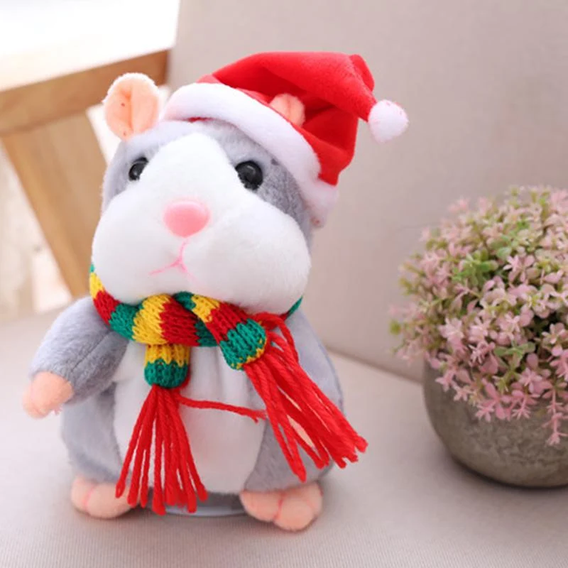 🎉LETZTER TAG DES ANGEBOTS 50 % RABATT!!🎁Sprechender Hamster-Plüsch, interaktives sprechendes Hamster-Kuscheltier für Kinder & Partys 🐹