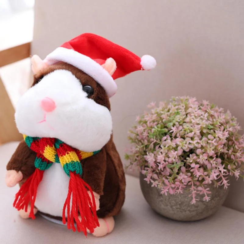 🎉LETZTER TAG DES ANGEBOTS 50 % RABATT!!🎁Sprechender Hamster-Plüsch, interaktives sprechendes Hamster-Kuscheltier für Kinder & Partys 🐹