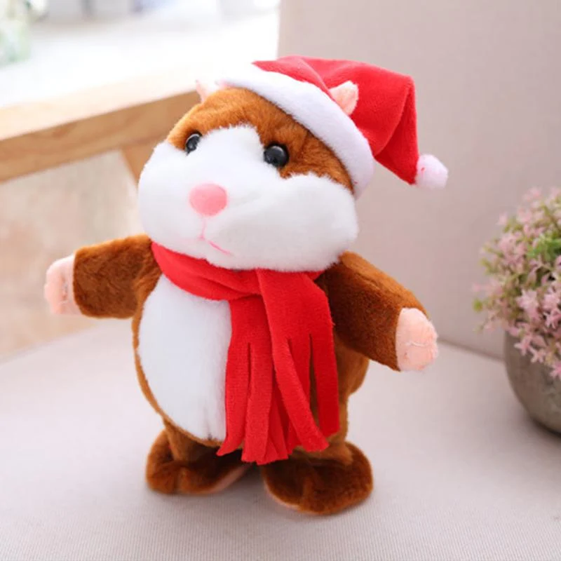 🎉LETZTER TAG DES ANGEBOTS 50 % RABATT!!🎁Sprechender Hamster-Plüsch, interaktives sprechendes Hamster-Kuscheltier für Kinder & Partys 🐹