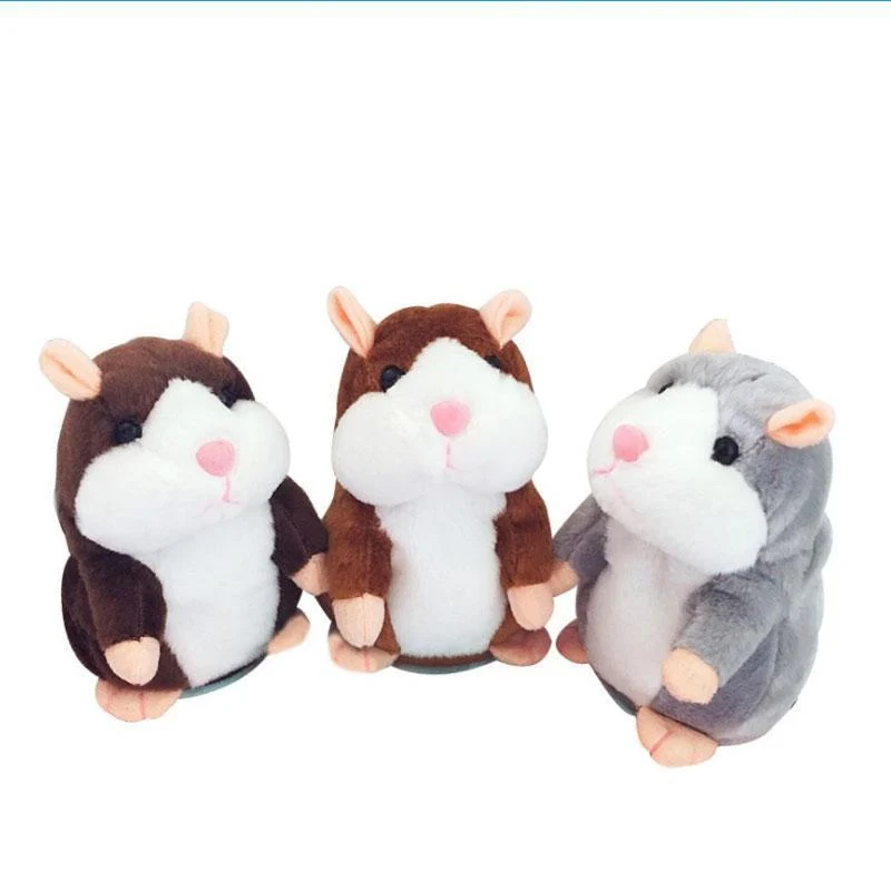 🎉LETZTER TAG DES ANGEBOTS 50 % RABATT!!🎁Sprechender Hamster-Plüsch, interaktives sprechendes Hamster-Kuscheltier für Kinder & Partys 🐹